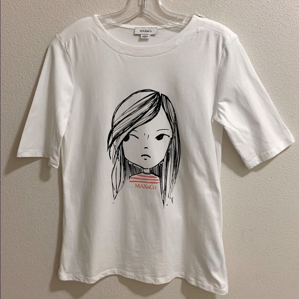 MAX & Co. Designer Graphic Print Shirt ~ Women’s S